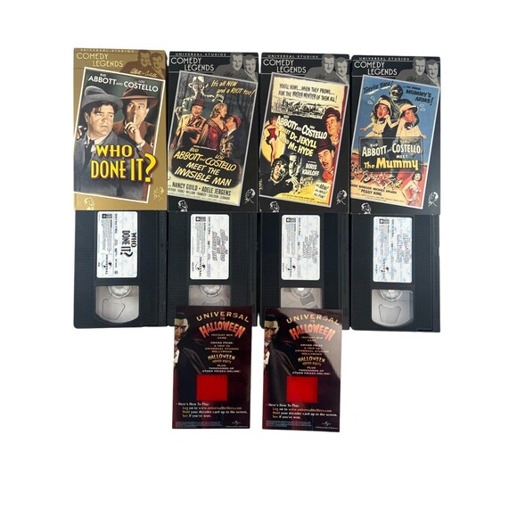 ABBOTT AND COSTELLO Lot of 4 VHS Tapes Comedy Legends 5.5 Hours TESTED - Picture 8 of 16